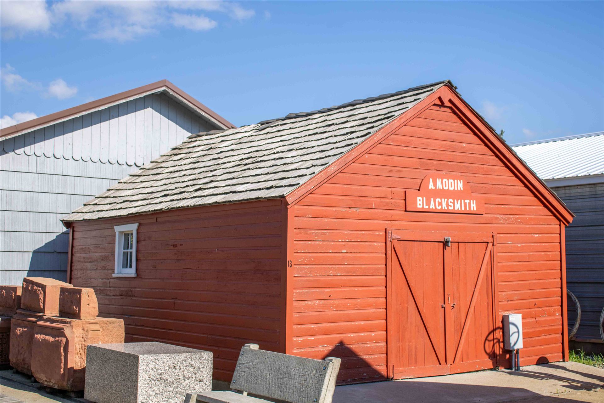 A. Modin Blacksmith Shop at Kenmare Pioneer Village